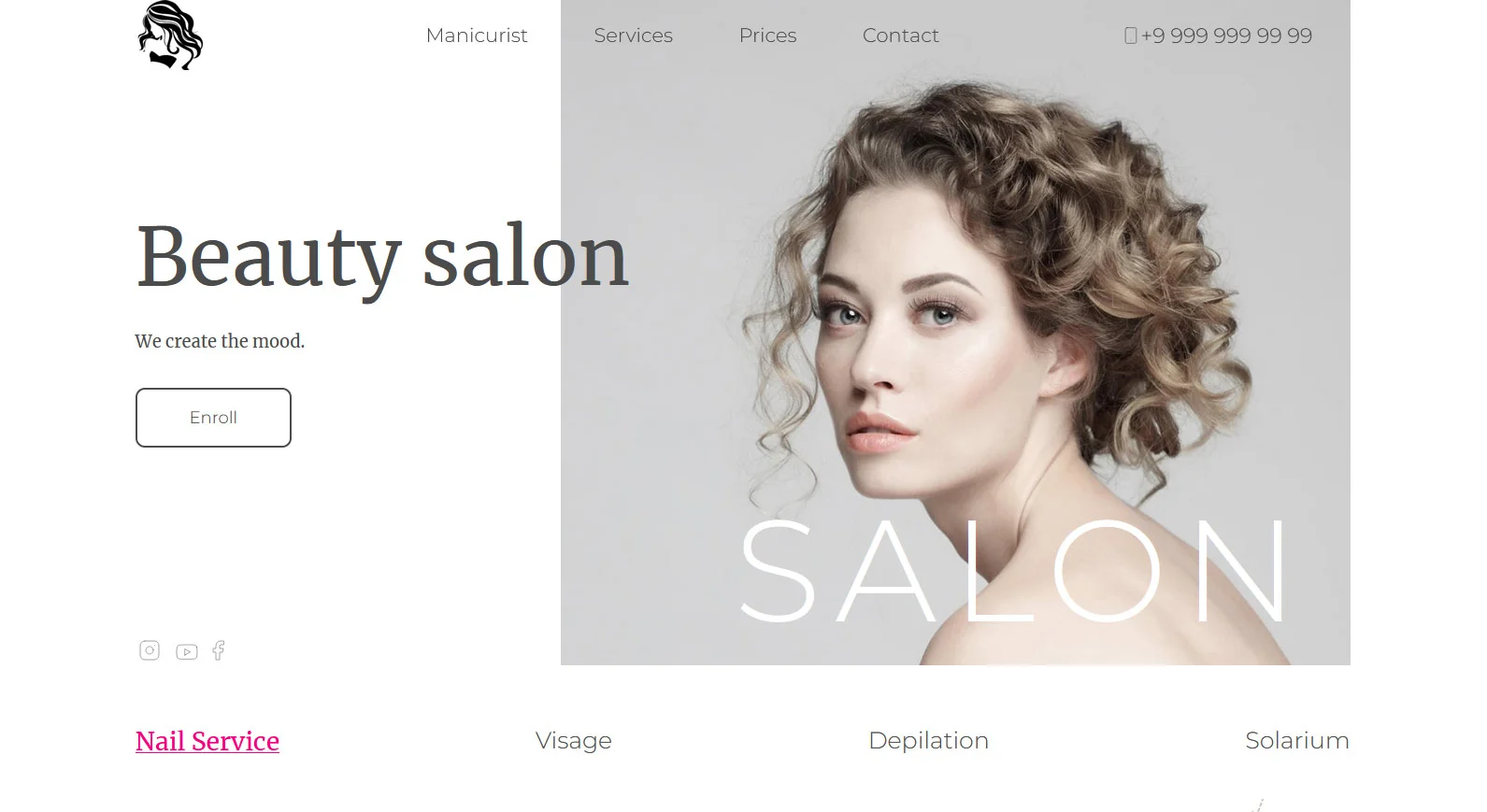 HTML шаблон BEAUTY SALON